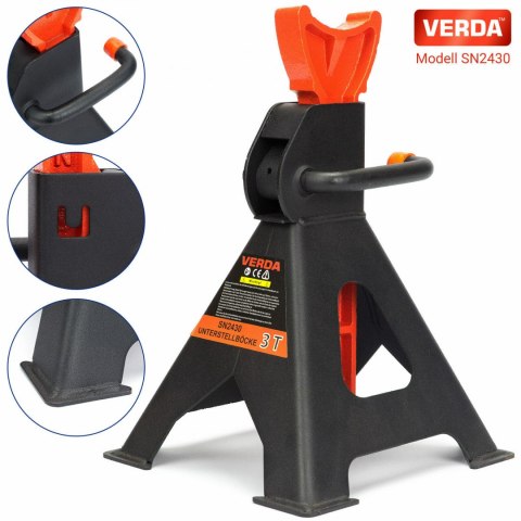 Verda 2x Unterstellböcke 3t, 295 - 425 mm SN2430 Verda 2x Unterstellböcke 3t, 295 - 425 mm SN2430
