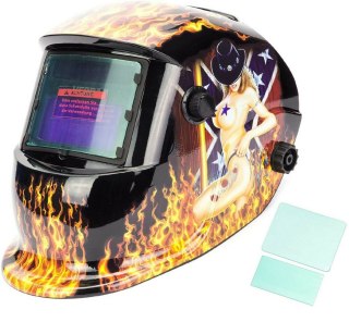 Verda Automatik Schweißhelm mit Solarzellen, inklusive 2 Vorsatzscheiben SN855