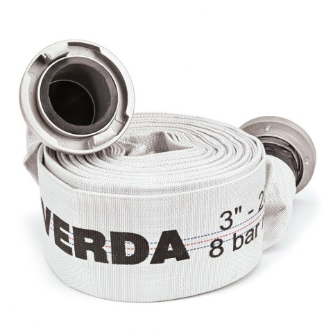 Verda 20 Meter Schlauch 3" mit B-Storz-Kupplung 75 mm Bauschlauch WP20B