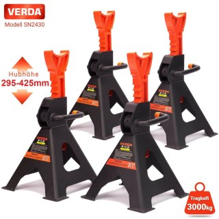 Verda 4x Unterstellböcke 3t 295 - 425 mm SN2430-2