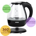 Verda Wasserkocher aus Glass 1,5L 2200W mit Kalkfilter SN0615L