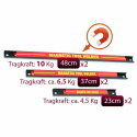 Sellnet 6x Magnetleiste für Werkzeuge, 3 Länge mit Tragkraft von 4,5 kg - 10 kg SN3524-2