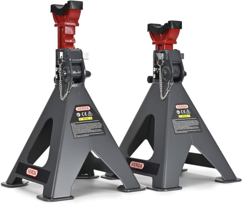 Verda 2x Unterstellböcke 6t, 410 - 600 mm mit Sicherung, Gummiauflage & GS Zertifikat SN2465 Verda 2x Unterstellböcke 6t, 410 - 600 mm mit Sicherung, Gummiauflage & GS Zertifikat SN2465