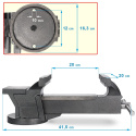 Verda Schraubstock Feststehend 200 mm für Werkbank SN2200