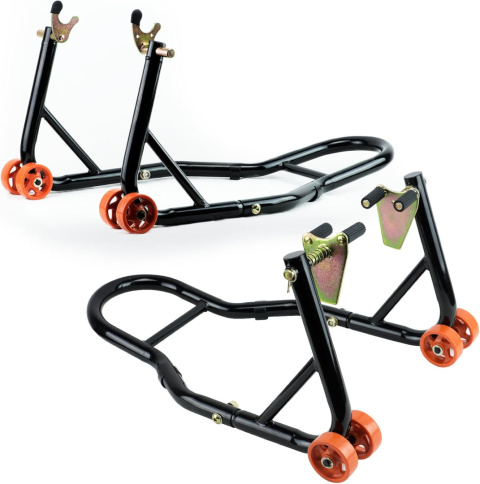 SET Motorradständer Motorrad Montageständer VORNE + HINTEN | V-Typ – Motorradheber-Set für Vorder- und Hinterrad SN1705 SET Motorradständer Motorrad Montageständer VORNE + HINTEN | V-Typ – Motorradheber-Set für Vorder- und Hinterrad SN1705