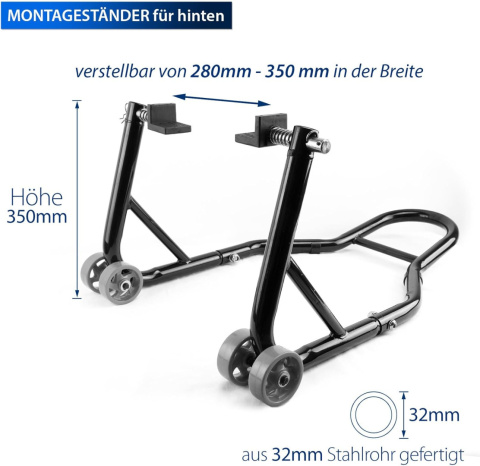 Verda Motorradständer Set VORNE + HINTEN Motorrad Montageständer | L-Form und V-Typ SN1706 Verda Motorradständer Set VORNE + HINTEN Motorrad Montageständer | L-Form und V-Typ SN1706